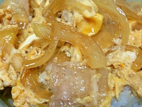 汁だく♪豚の卵とじ丼